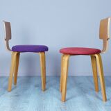 Ensemble de 2 chaises en contreplaqué par Cor Alons années 1950.