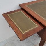Louis XVI style flat desk in 19th century mahogany