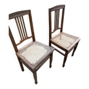 Art Nouveau chair pair