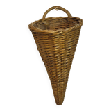 Cornucopia rattan basket