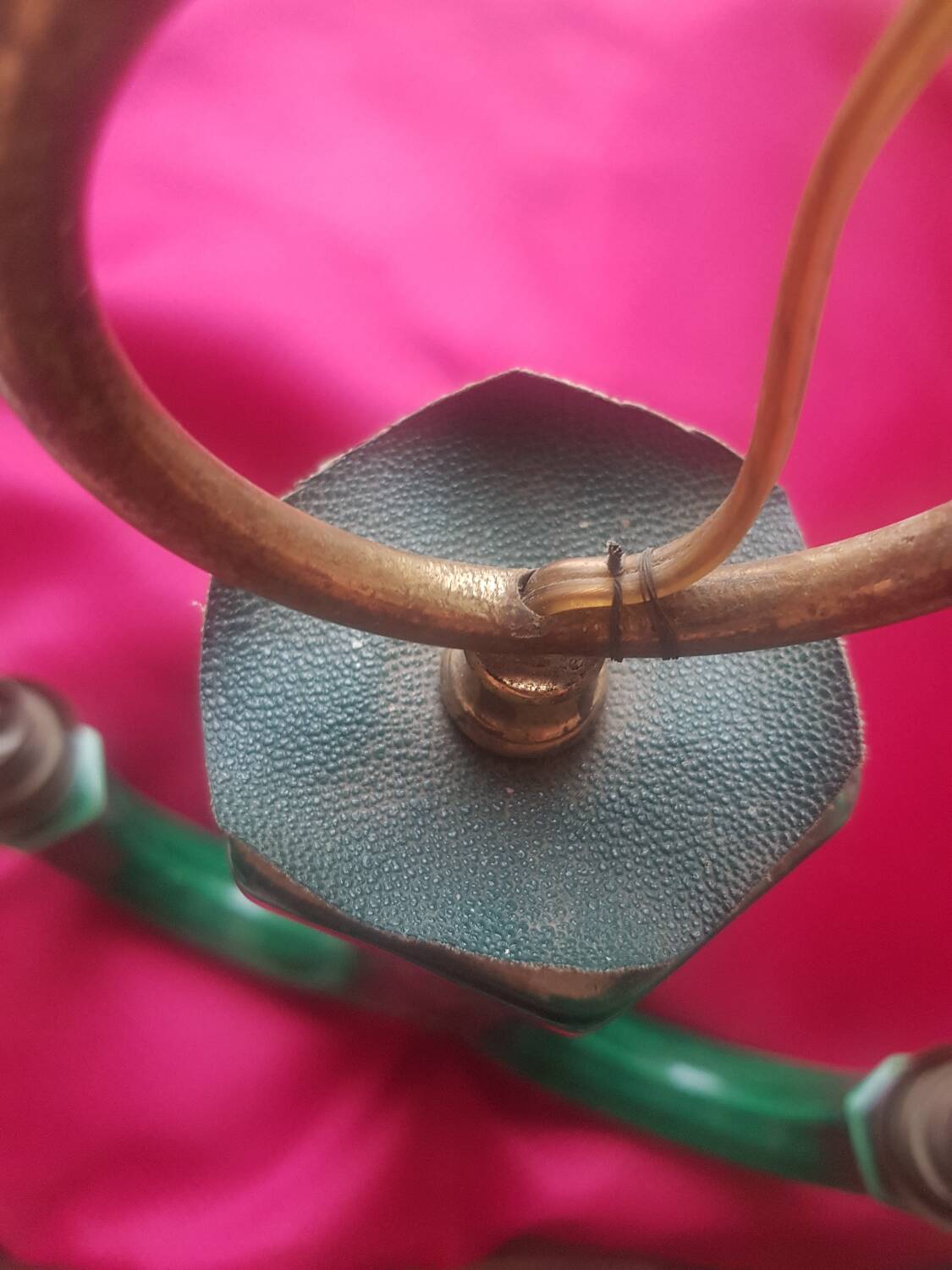 Vintage green pendant light