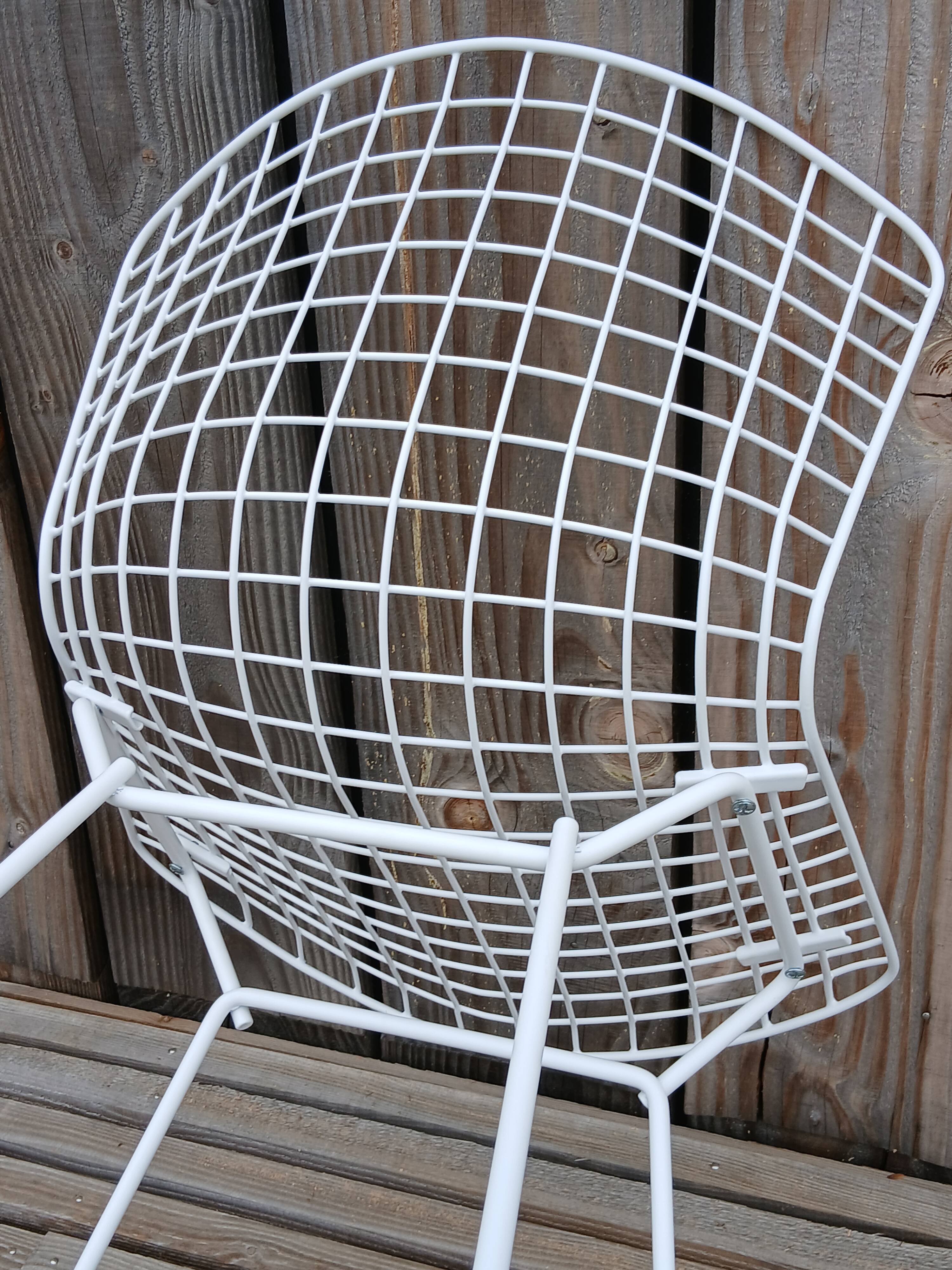 Harry Bertoia Wire Chair, restored vintage Knoll edition