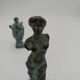 Bronze statuettes Venus de Milo and a Roman.