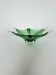 Sculptural Green Murano Style Glass Bowl