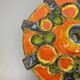 Cubic ceramic 31cm colorful "pop art" fat lava wall light element, germany, 1970