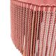 Vintage pink velvet fringed armchair