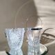 Vintage DArques Crystal Ice Bucket Diamond Tips