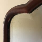 Beveled mahogany mirror, circa 1930