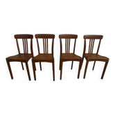 4 stella brand wooden bistro chairs