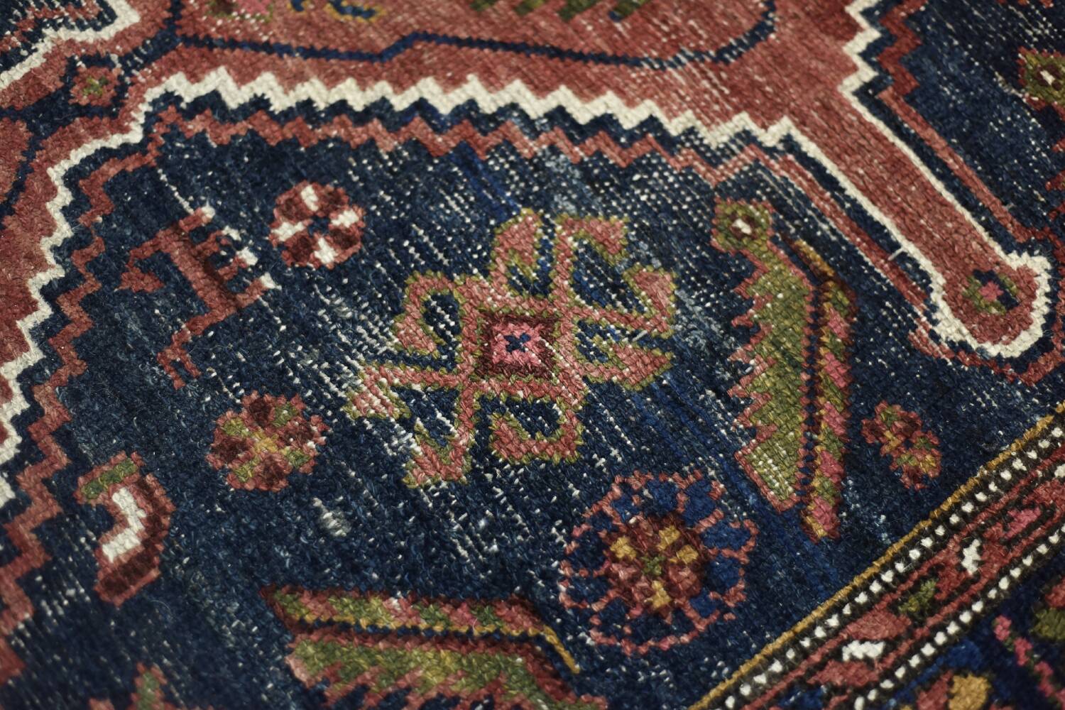 Vintage Handwoven Oriental Tribal Rug, 1940s