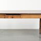 Antique French cherry wood dining table from the 19th century