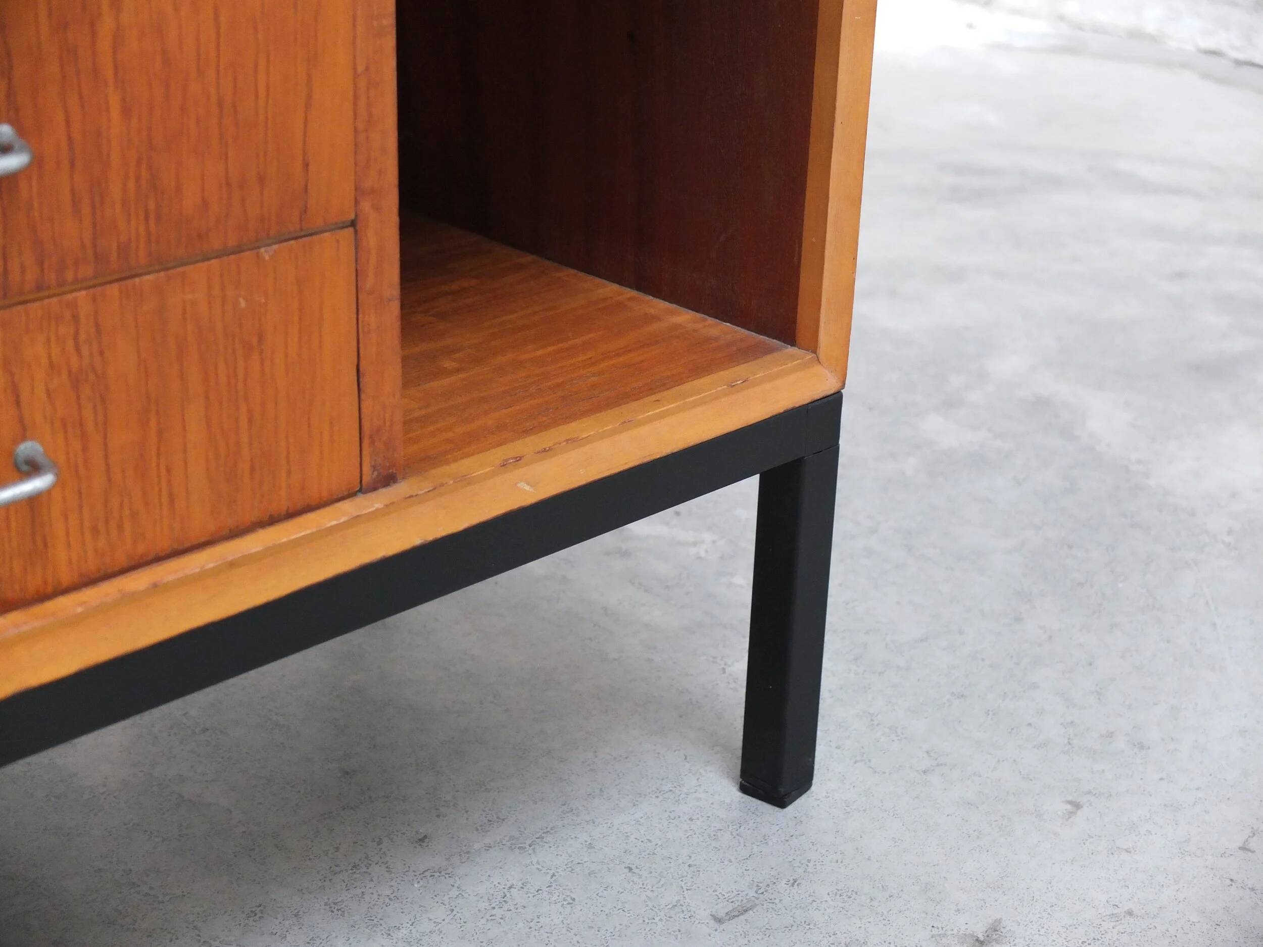 Pair of mid-century side tables in the style of Jos De Mey, 1950s