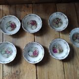 Cups Porcelain Limoge Dessert Bowl Liseré Golden Old Lot of 7