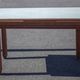 Antique wood table with 4 chairs, wooden table and formica, stepped foot table with extensions, 50's