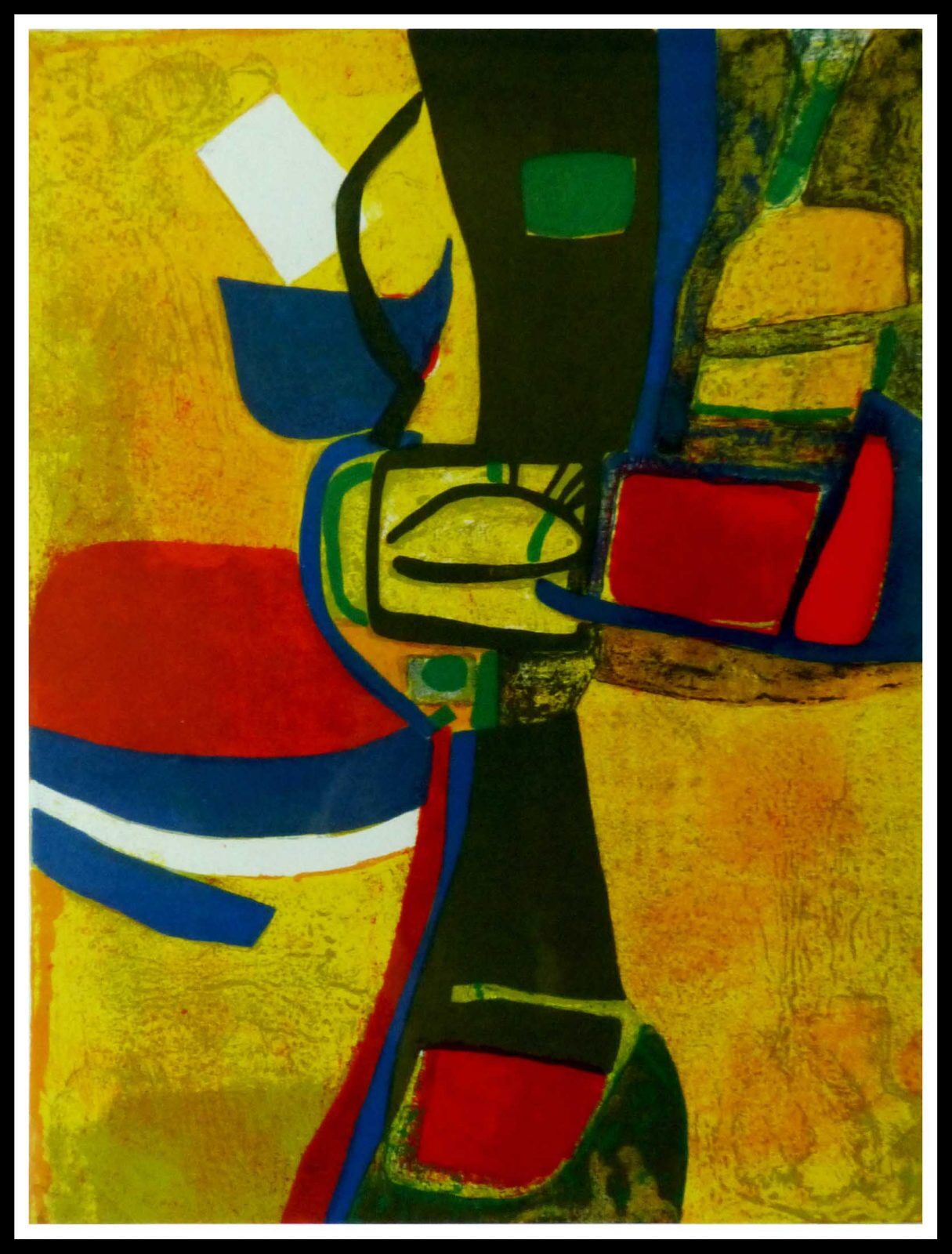 Original lithograph Estève Corne à licou 1968