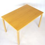 Birch dining table 80s