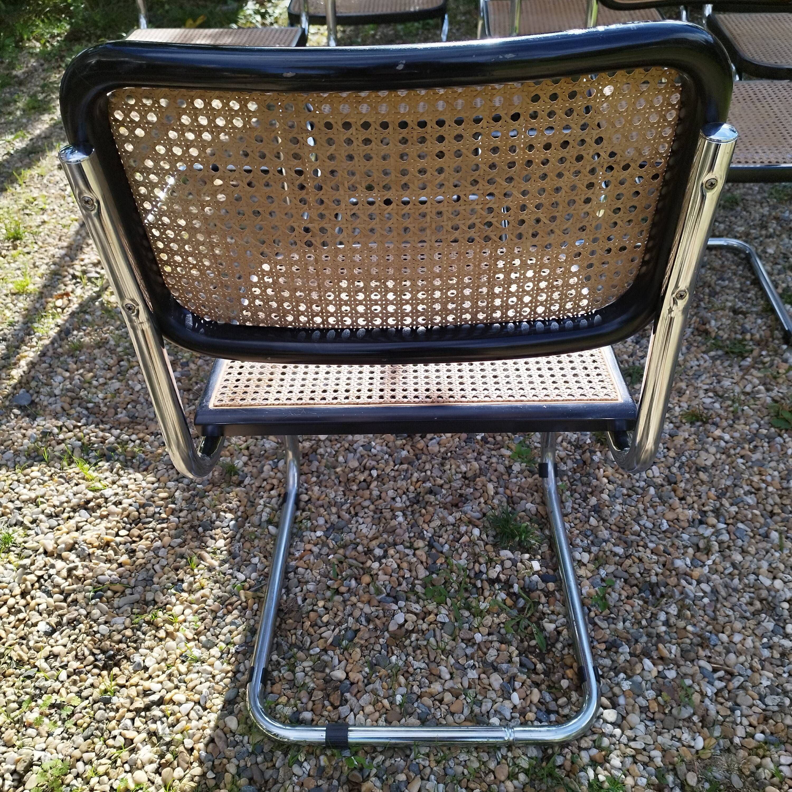 Vintage style chairs Cesca B32 Marcel Breuer