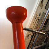 Lampadaire original deux spots orange 1970