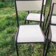 Lot de 10 chaises d'école années 70 blanc