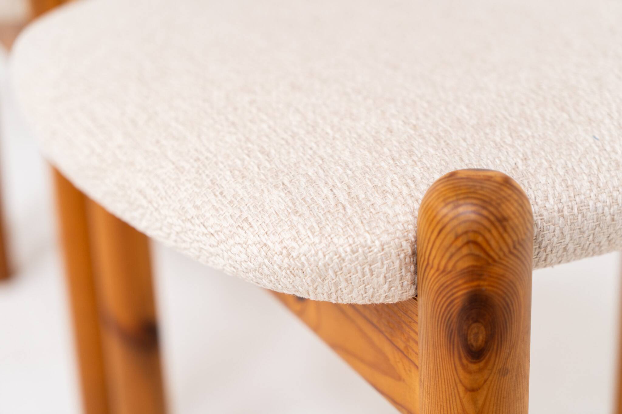 Set of 4 pine chairs by Vamdrup Stolefabrik