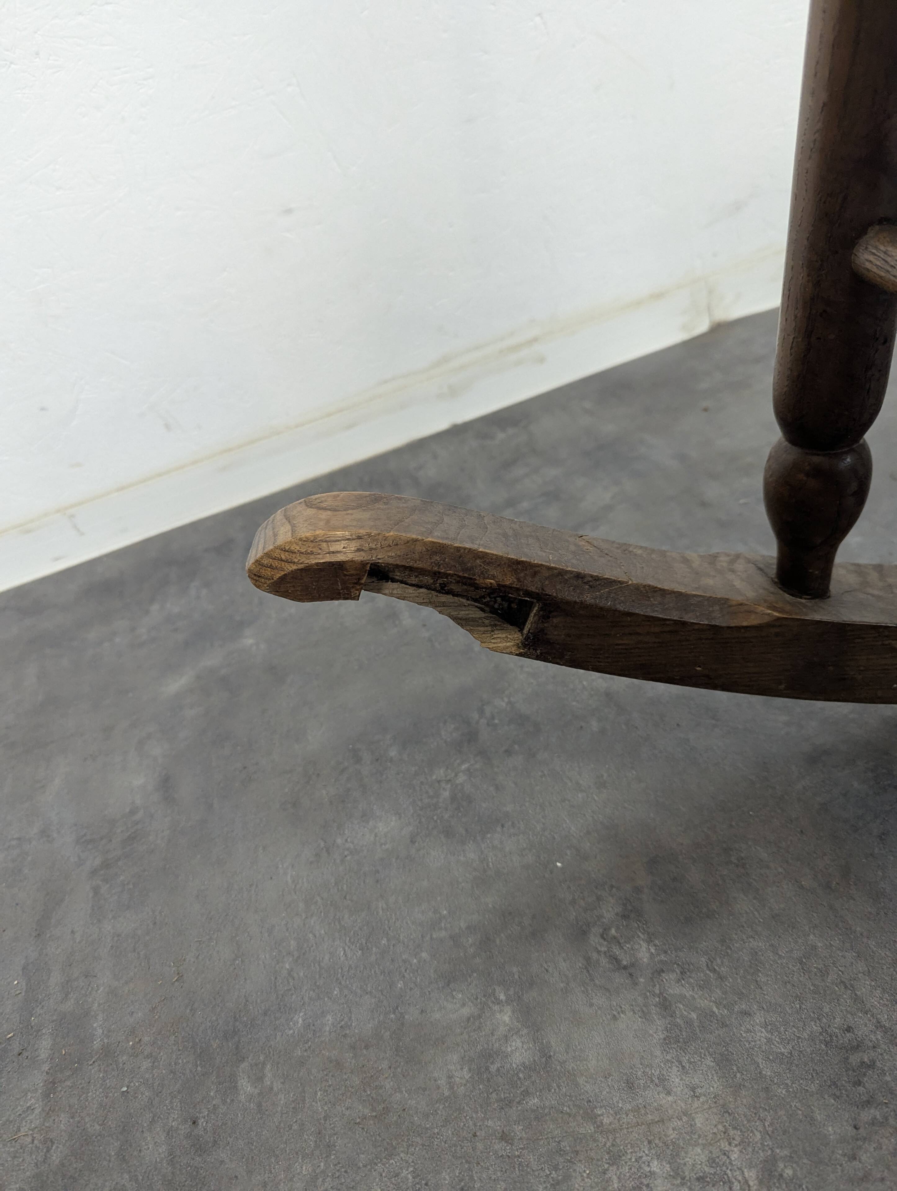 Brutalist rocking chair