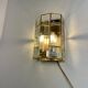 Italian brass wall lights, 1980s