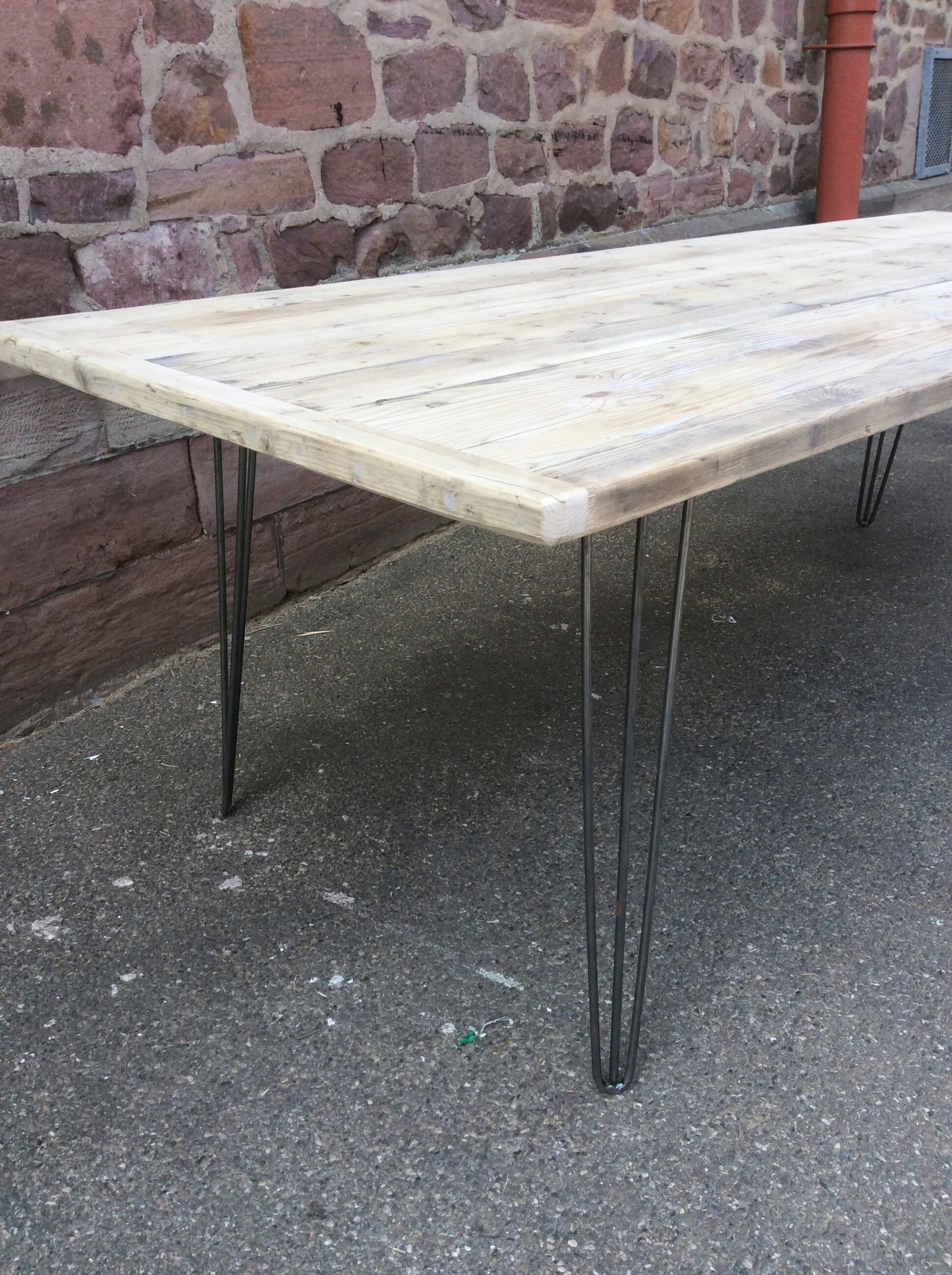 Industrial dining table atelier hairpin legacies