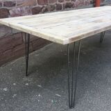 Industrial dining table atelier hairpin legacies