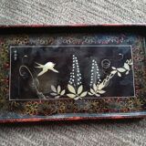 Lacquered wooden tray