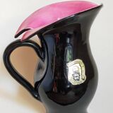 Bicolor pitcher of the Norman Potteries of Louviers 50s