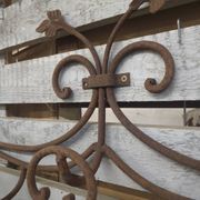 Wrought iron coat rack with 5 hooks