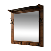 Art Deco style wardrobe with mirror, 1940s, Poland.