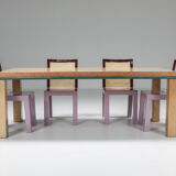 Table design Sottsass and Marco Zanini published by Leitner, from the series "Danube" - 1980s