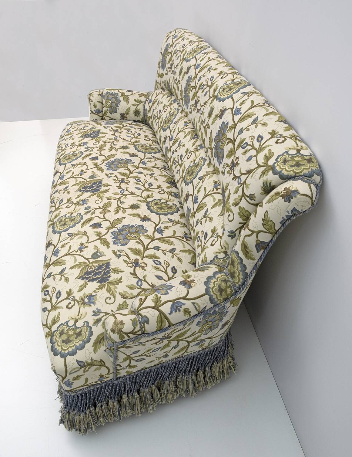 Rare 19th Century Napoleon III Brocade Sofa 1870