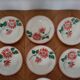 Flower earthenware plates