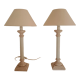 Pair of home table lamps the dolphin