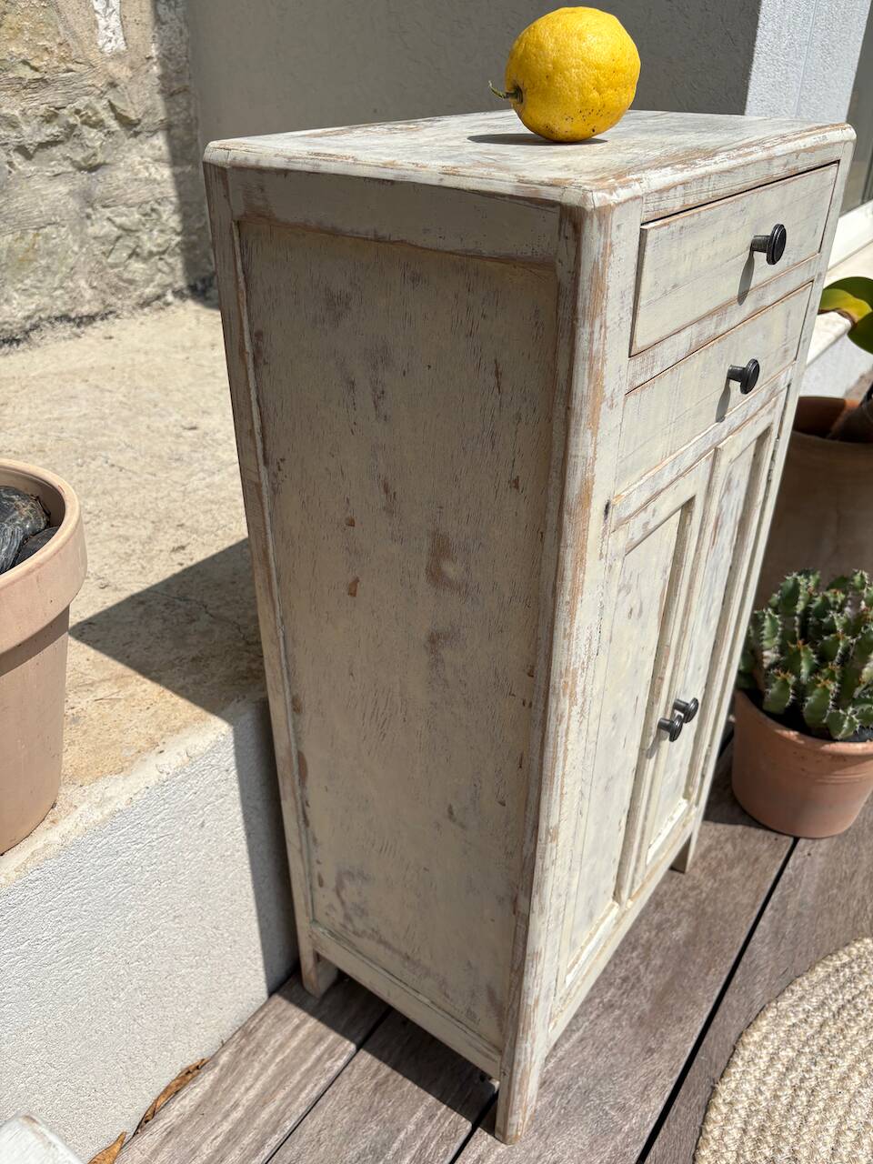 Mini patinated Parisian buffet