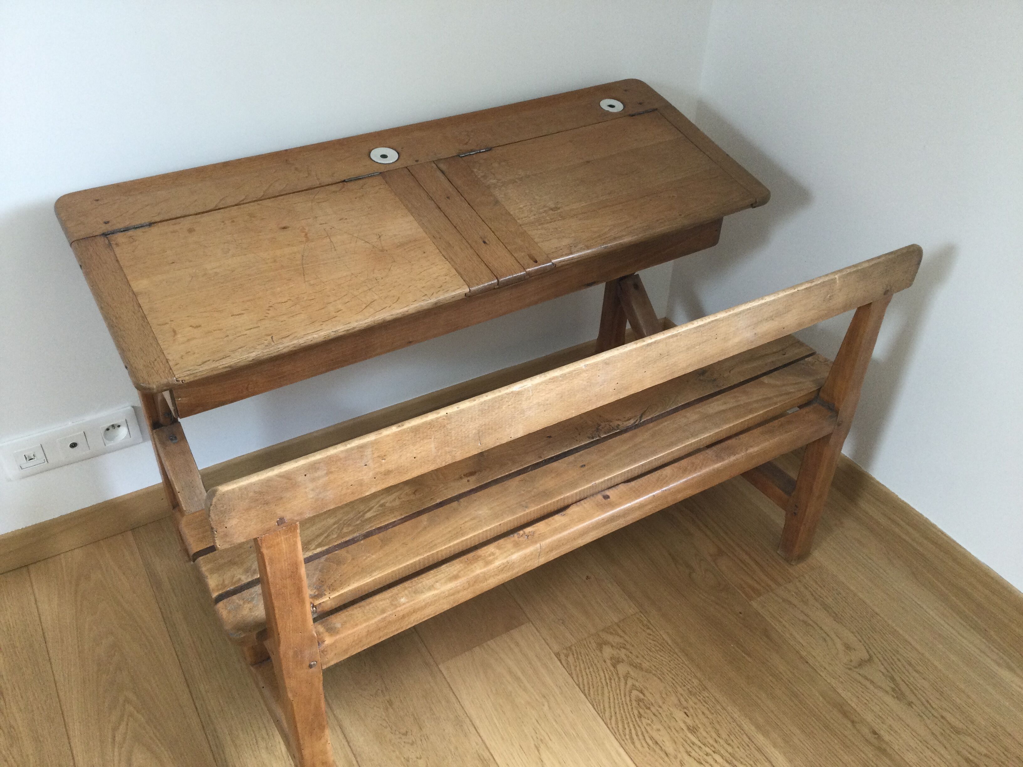 Vintage school desk