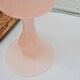 Vase opaline rose poudré