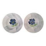 Soup plates soup pasta earthenware digoin sarreguemines vintage valentine model