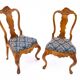 A pair of antique chairs from the late 19th century, France. After renovation.