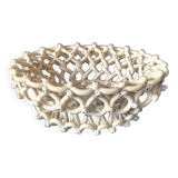 Basket or cup in langeais earthenware basketwork