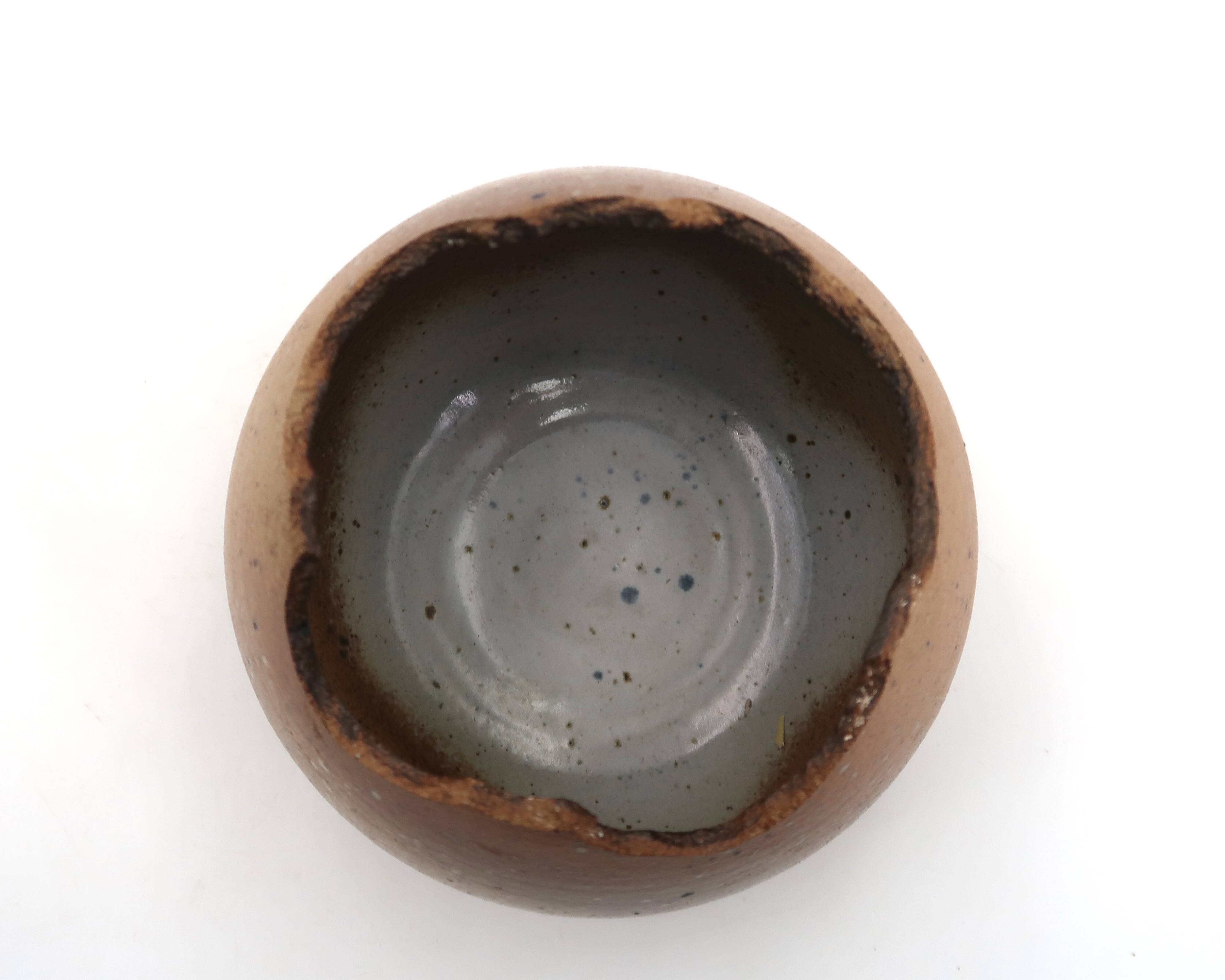 Flower vase signed in stoneware, 1960s.