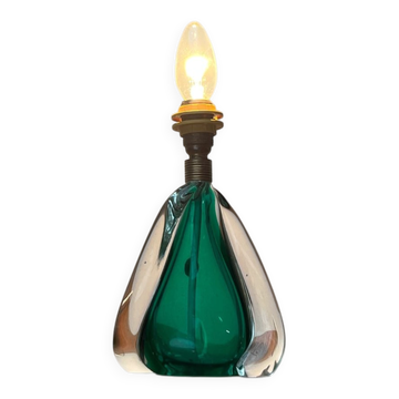 Mid-century Italian Murano glass table lamp from the 1950s.