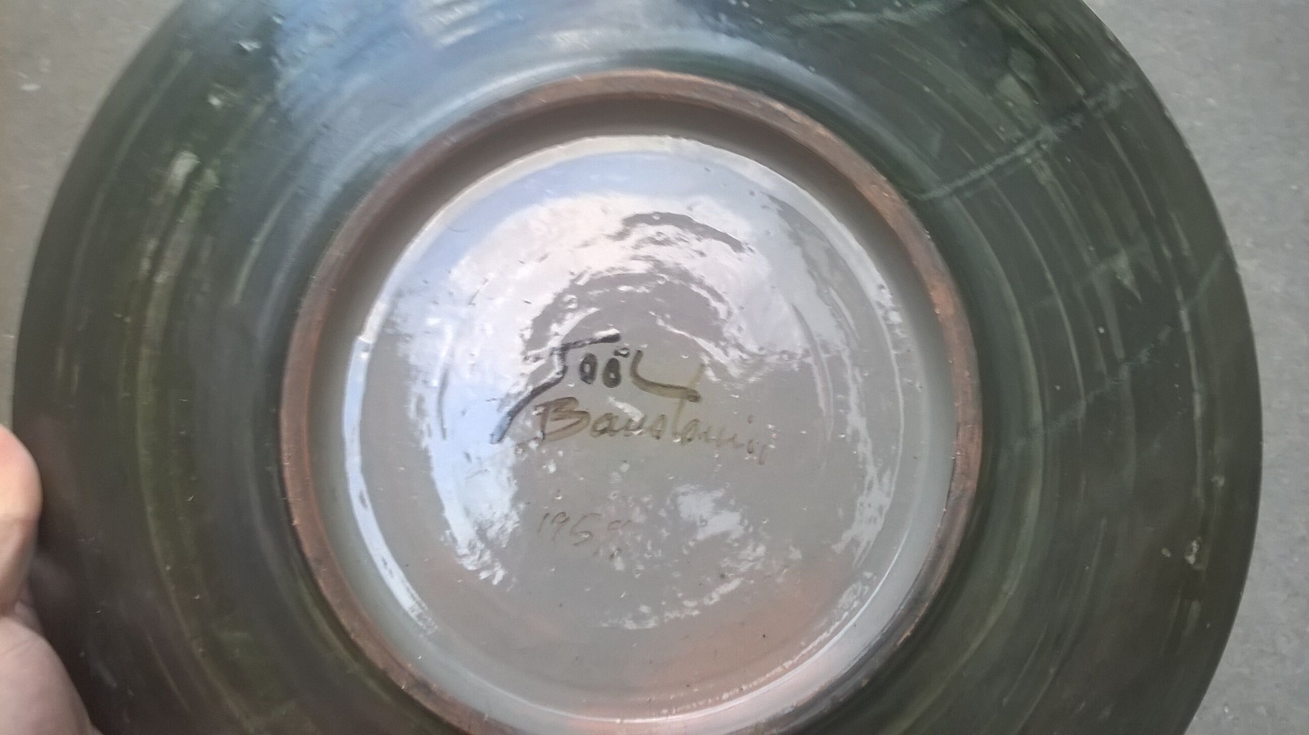 Joel Baudouin's large dish 1959