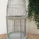 Vintage wooden birdcage H67cm