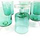 Lot de 6 verres à vin blanc modèle cavalier vintage