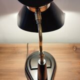 Leather-wrapped Lancel lamp