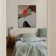 Abstract minimalist couple "in your arms" 100x80cm