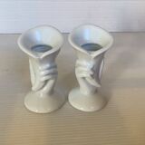 Pair of mini hand candle holders